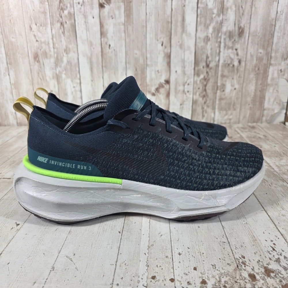 Nike ZoomX Invincible Run Flyknit 3 Mens 12.5 Obsidian Blue Volt DR2615-402
